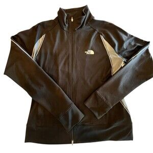 THE NORTH FACE Jacket Womens Sz Med Flight Series Full Zip black Gray